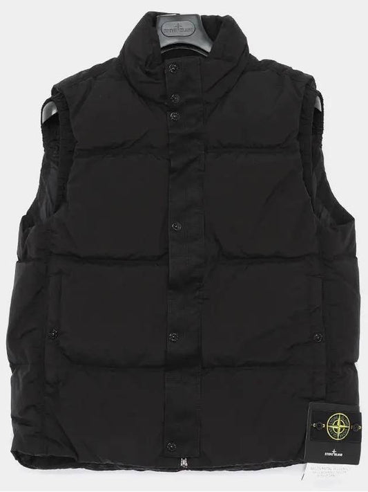 High Neck Padded Vest Black - STONE ISLAND - BALAAN 2