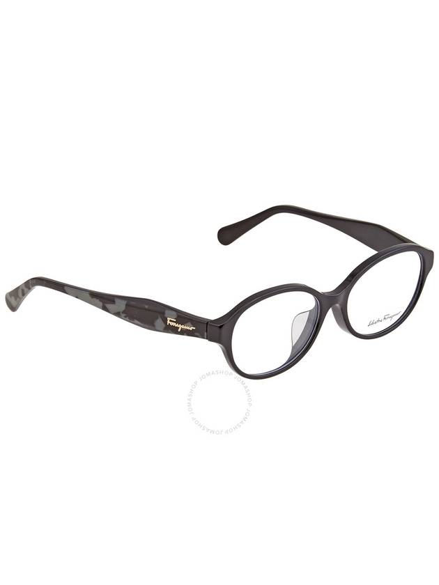 Eyewear Oval Acetate Eyeglasses Black - SALVATORE FERRAGAMO - BALAAN 2