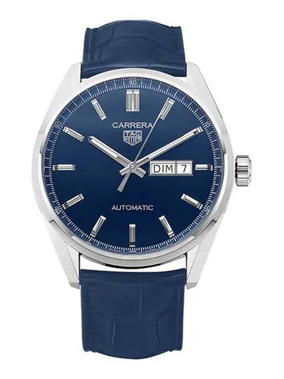 WBN2012FC6502 Carrera Day Date Men's Automatic Leather Watch - TAG HEUER - BALAAN 2