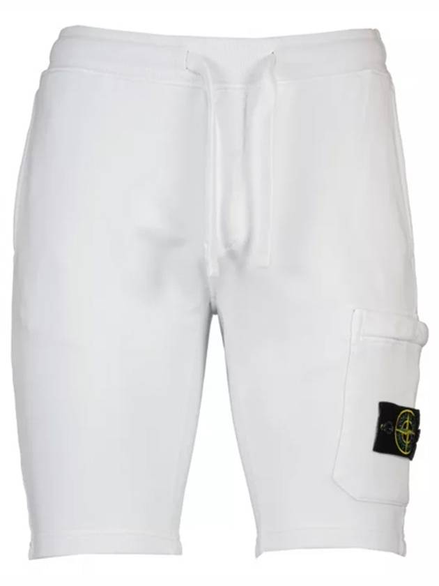 Waffen Patch  Fleece Bermuda Shorts Ice - STONE ISLAND - BALAAN 2