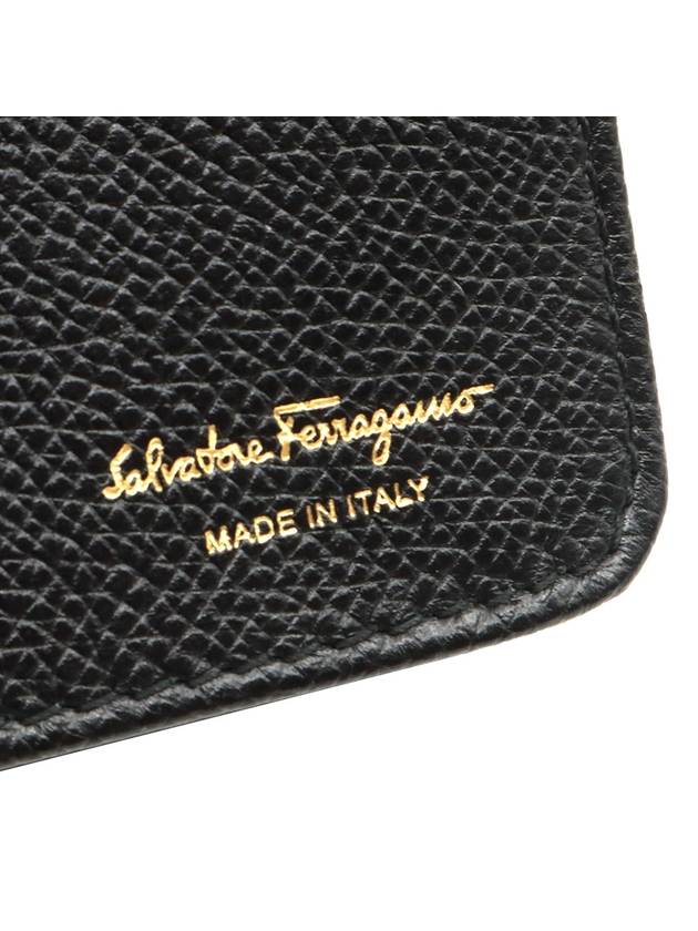 Ferragamo black leather Barlow gold mini chain cross bag WOC 22 C916 - SALVATORE FERRAGAMO - BALAAN 10