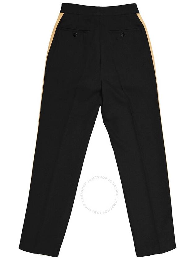 Burberry Ladies Stripe Detail Wool Tailored Trousers, Brand Size 8  (US Size 6) - BURBERRY - BALAAN 3