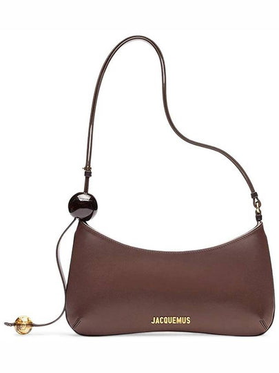 Le Bisou Perle Beaded Shoulder Bag Medium Brown - JACQUEMUS - BALAAN 2