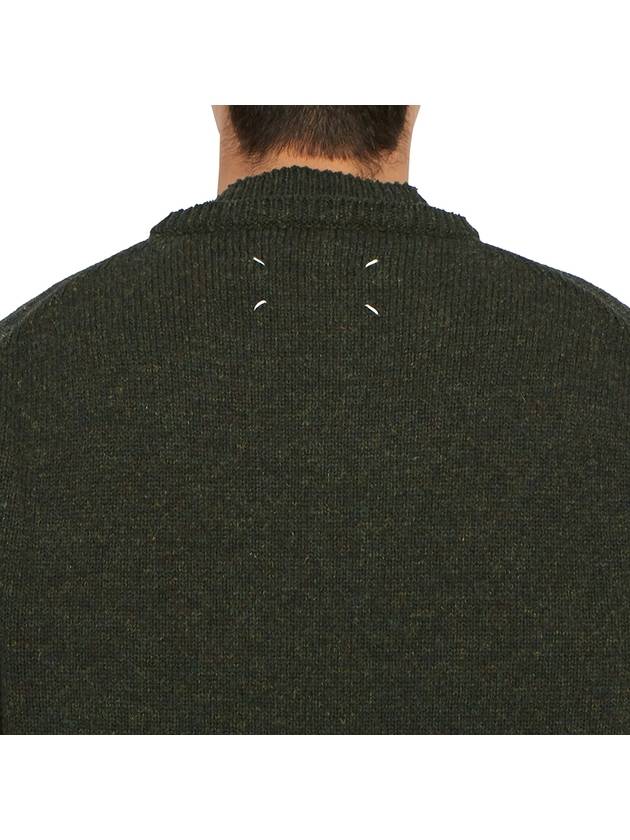 Back Stitch Elbow Patch Knit Top Charcoal - MAISON MARGIELA - BALAAN 10