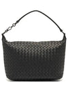 Women's Intrecciato Shoulder Bag Black - BOTTEGA VENETA - BALAAN 3