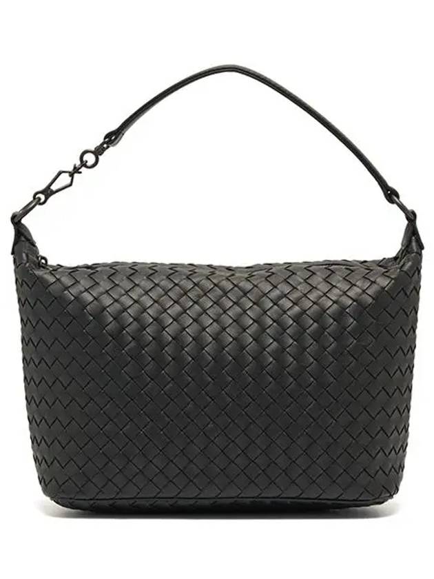 Women's Intrecciato Shoulder Bag Black - BOTTEGA VENETA - BALAAN 3