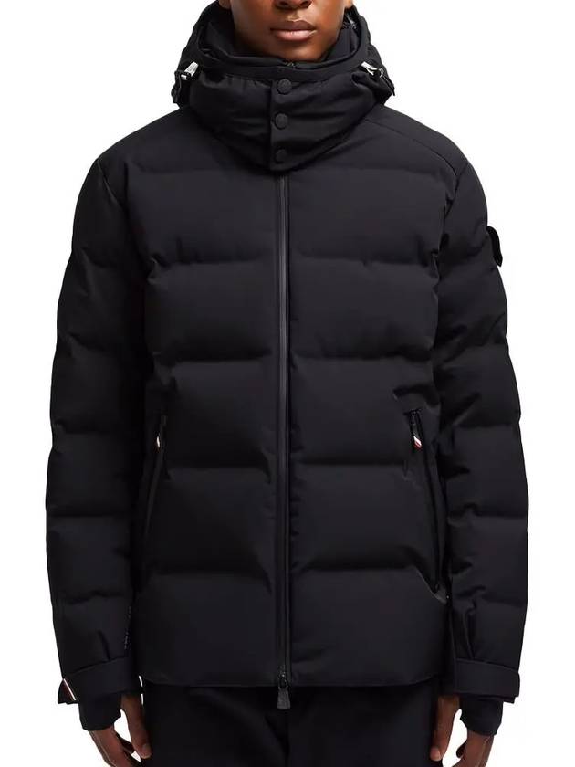 Men's Montgetech Hooded Down Ski Padding Black - MONCLER - BALAAN 5