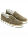 Suede Slip-On Loafer Beige - TOD'S - BALAAN 3