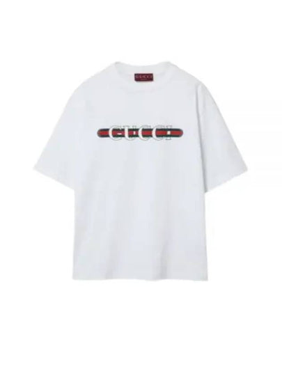 Long Sleeve T Shirt 784361 XJGKB 9074 WHITE E MC - GUCCI - BALAAN 2