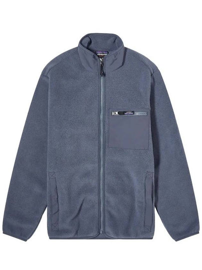 Men's Synchilla Fleece Zip-Up Jacket Smolder Blue - PATAGONIA - BALAAN 2