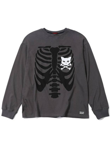 BORN PUNK LONG SLEEVE CHARCOAL - KEEMHII - BALAAN 1