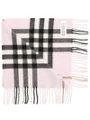 Check Cashmere Scarf Rose - BURBERRY - BALAAN 4