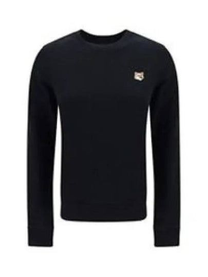 Fox Head Patch Regular Sweatshirt Black - MAISON KITSUNE - BALAAN 2