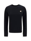 Fox Head Patch Regular Sweatshirt Black - MAISON KITSUNE - BALAAN 2