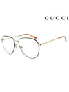 Eyewear Round Metal Glasses Black - GUCCI - BALAAN.