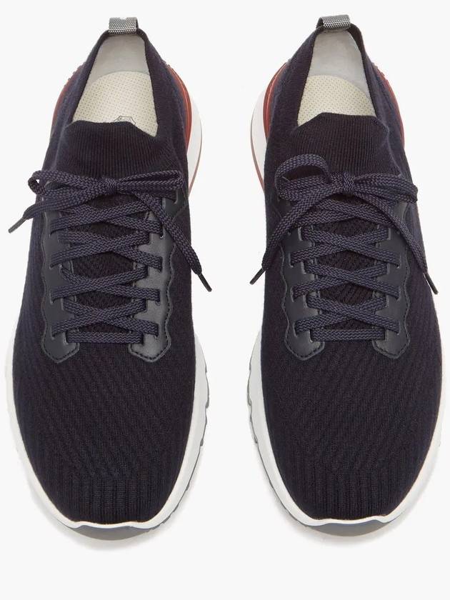 Knit Running Sneakers Navy - BRUNELLO CUCINELLI - BALAAN 3