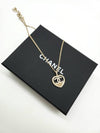 CC Logo Two-Tone Heart Pendant Necklace Gold - CHANEL - BALAAN 5