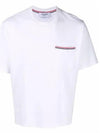 Cotton Oversized Pocket Short Sleeve T-Shirt White - THOM BROWNE - BALAAN 2