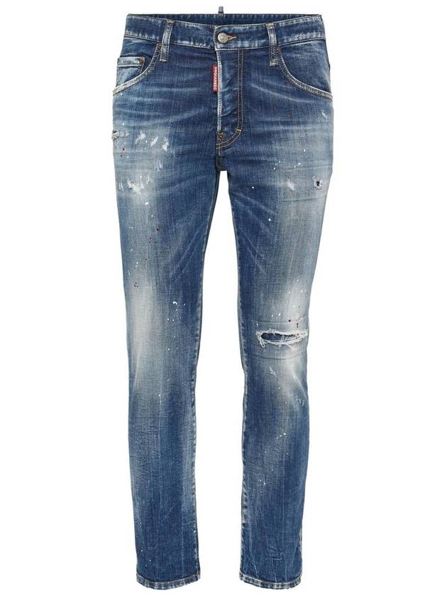 Denim Straight Pants S74LB1551 S30342470 - DSQUARED2 - BALAAN 2