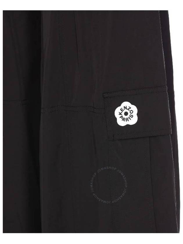 Drawstring Cargo Straight Pants Black - KENZO - BALAAN 4