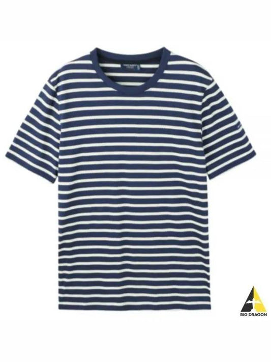 Plouider Striped Short Sleeve T-Shirt Marine Ecru - SAINT JAMES - BALAAN 2