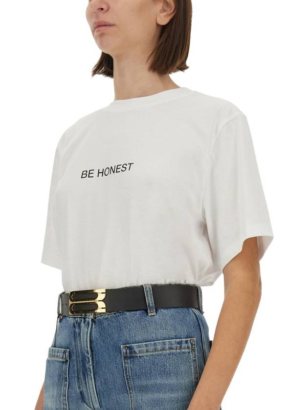 T-SHIRT WITH PRINT - VICTORIA BECKHAM - BALAAN 4