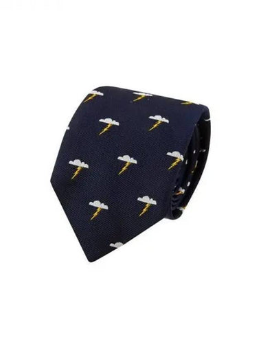 Lightning pattern silk tie navy 271909 - PAUL SMITH - BALAAN 1