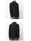 Lens Wappen Pocket Long Sleeve Shirt Black - CP COMPANY - BALAAN 6