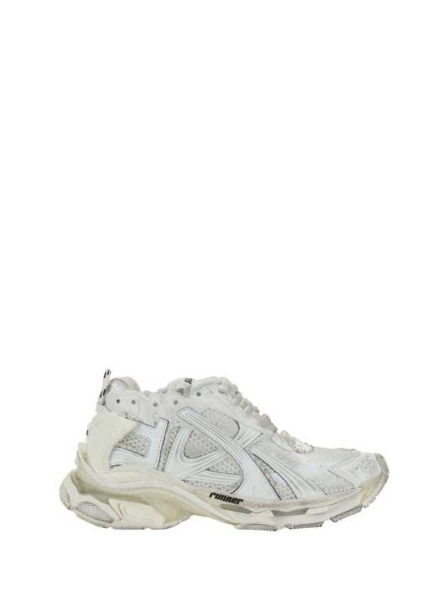 Runner Embroidered Logo Low Top Sneakers White - BALENCIAGA - BALAAN 2