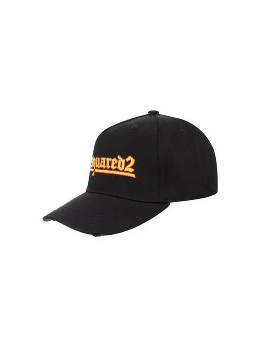 Gothic logo embroidered baseball cap black 271752 - DSQUARED2 - BALAAN 1