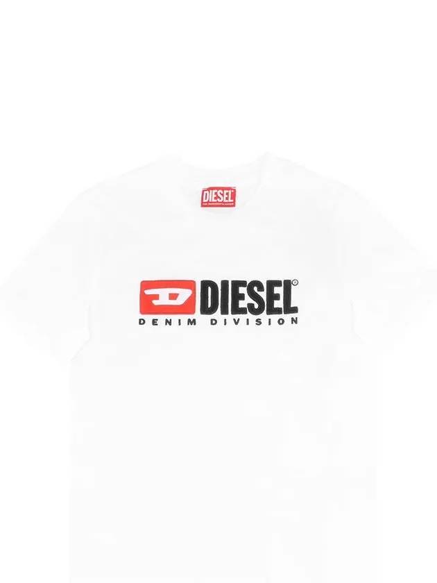 T Reg Div Short Sleeve T-Shirt White - DIESEL - BALAAN 2