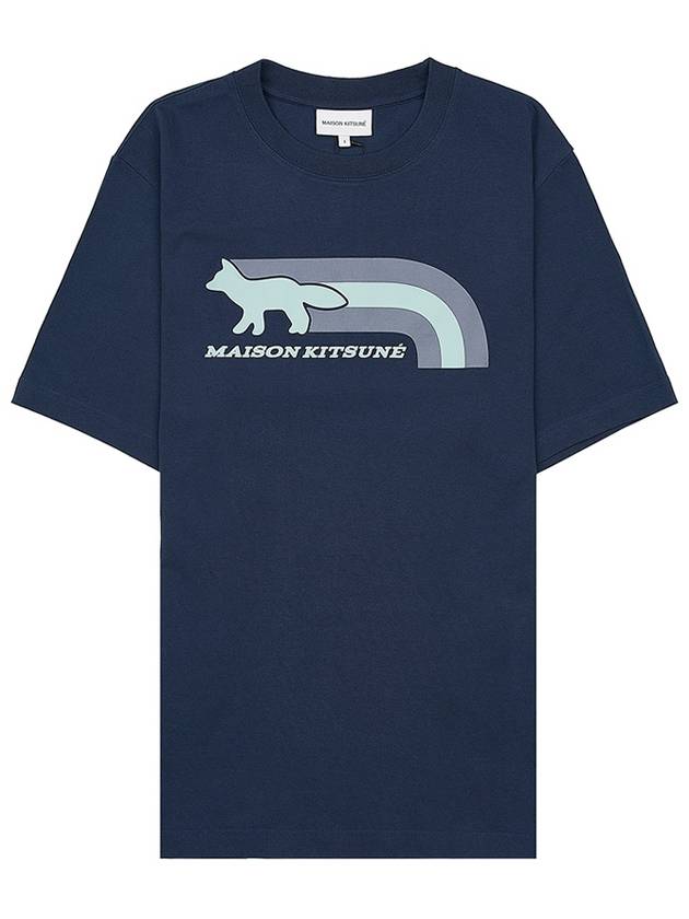 Short Sleeve T-Shirt MM00113KJ0118 P492 BLUE - MAISON KITSUNE - BALAAN 9