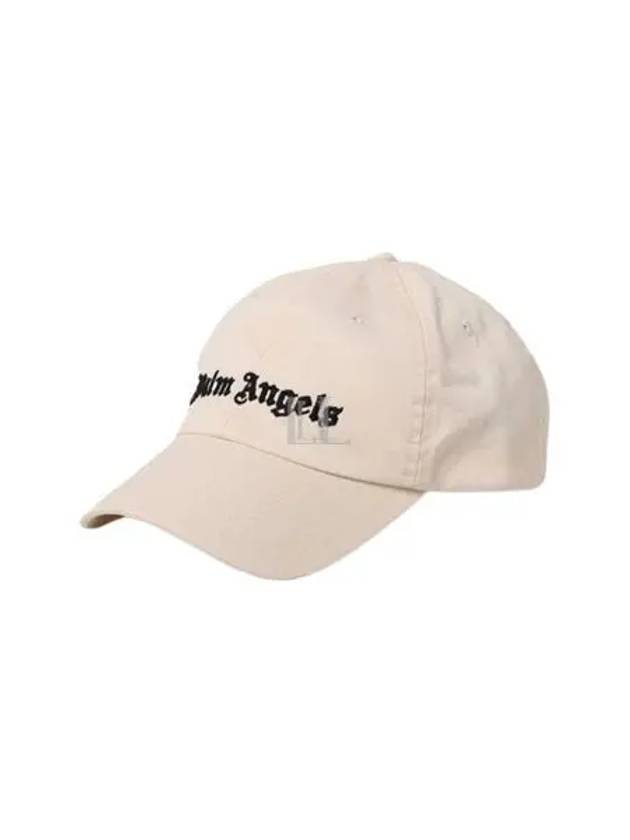 Men's Embroidery Logo Ball Cap Beige - PALM ANGELS - BALAAN 2