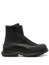 Tread Slick Moto Ankle Boots Black - ALEXANDER MCQUEEN - BALAAN 2