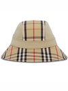 Check Pattern Bucket Hat Beige - BURBERRY - BALAAN 4