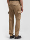 Lens Wappen Garment Dye Utility Cargo Pants Beige - CP COMPANY - BALAAN.