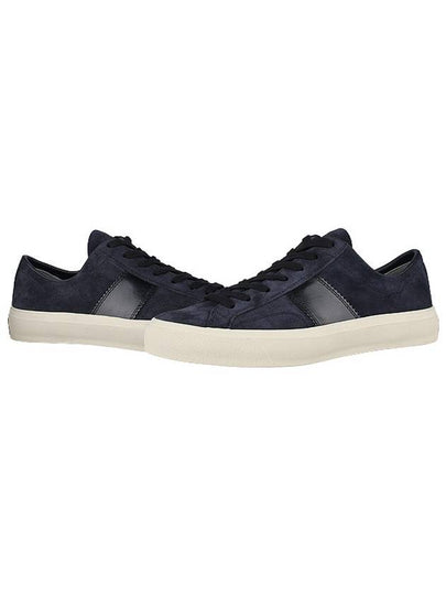 Suede Low Top Sneakers Grey - TOM FORD - BALAAN 2