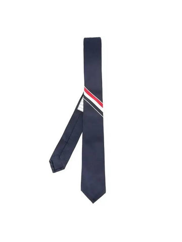 Grosgrain Stripe Classic Tie Navy - THOM BROWNE - BALAAN 1