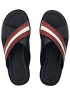 Jaabir Striped Slippers 602667 24044 F008 Black - BALLY - BALAAN 7