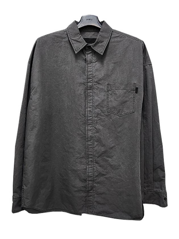 Dyed Taffeta Long Sleeve Shirt Grey - JUUN.J - BALAAN 3