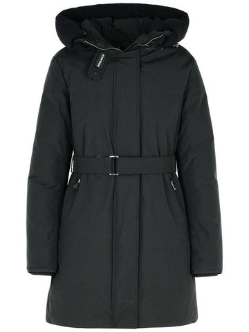 Woolrich 'Ramar' Black Nylon Parka - WOOLRICH - BALAAN 1