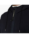 Diagonal Raised Fleece Goggle Hooded Jacket Navy - CP COMPANY - BALAAN 5