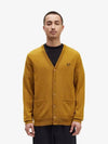 Classic Knit Cardigan Dark Caramel - FRED PERRY - BALAAN 2