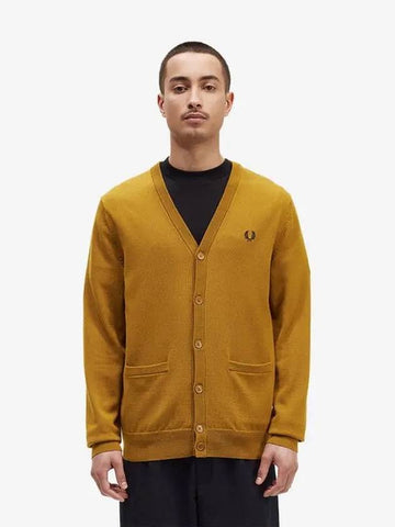 Baseline Classic Cardigan 644 AFPM2339551 Mustard - FRED PERRY - BALAAN 1