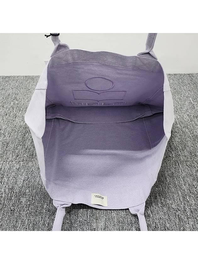 Yenky Logo Washed Cotton Tote Bag Lilac - ISABEL MARANT - BALAAN 7