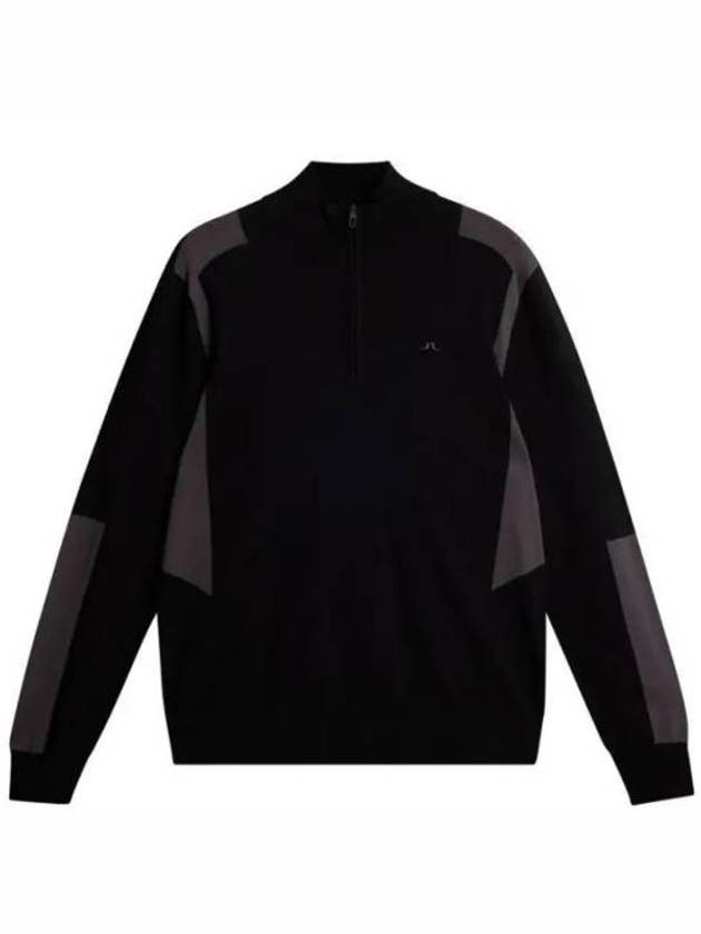 Men's Kendrick Knit Zip-Up Sweater Black - J.LINDEBERG - BALAAN 2