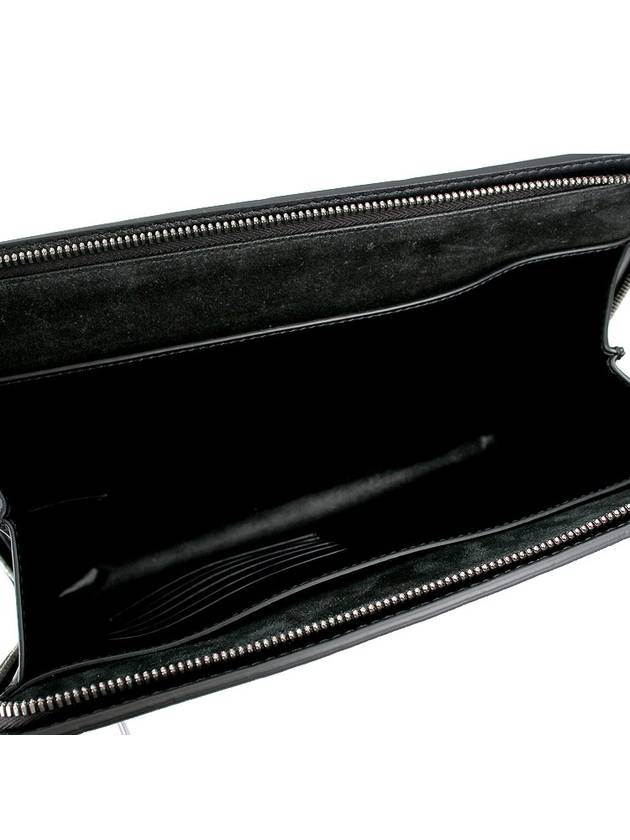 Intrecciato Zipper Small Clutch Bag Black - BOTTEGA VENETA - BALAAN 9