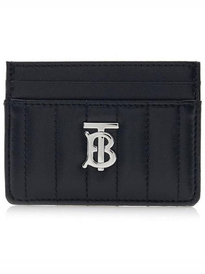 Lola Quilted Card Wallet Black - BURBERRY - BALAAN 2