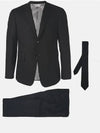 Men's Signature Classic Wool Suit Black - THOM BROWNE - BALAAN 2