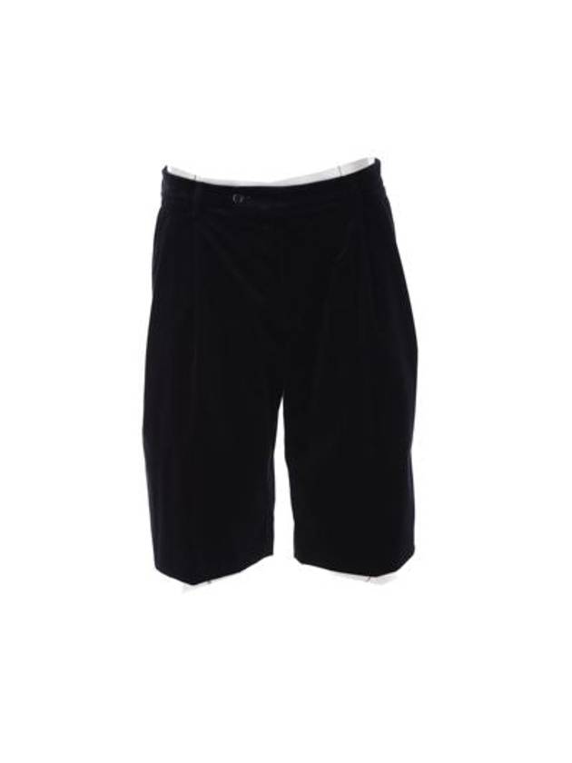 Men's Stretch Velvet Shorts Black - GUCCI - BALAAN 2